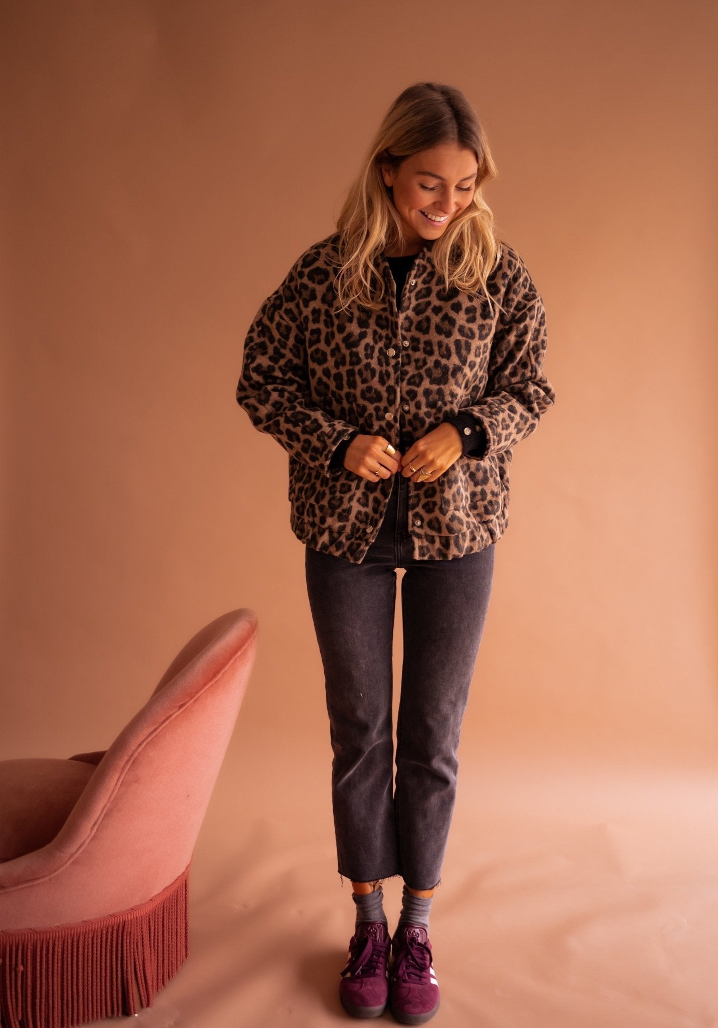 Modiva™ | Trendy jakke med leopardmønster