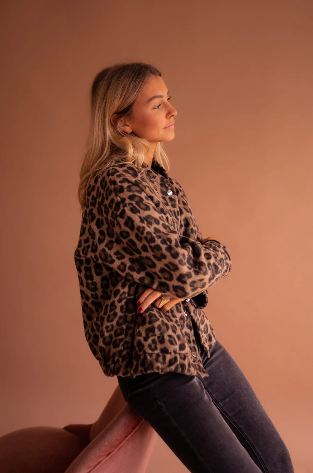Modiva™ | Trendy jakke med leopardmønster