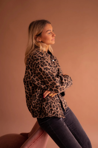 Modiva™ | Trendy jakke med leopardmønster