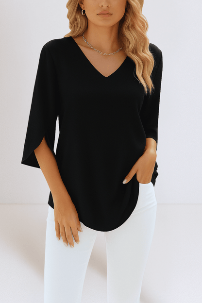 Emilie | V-hals Bluse