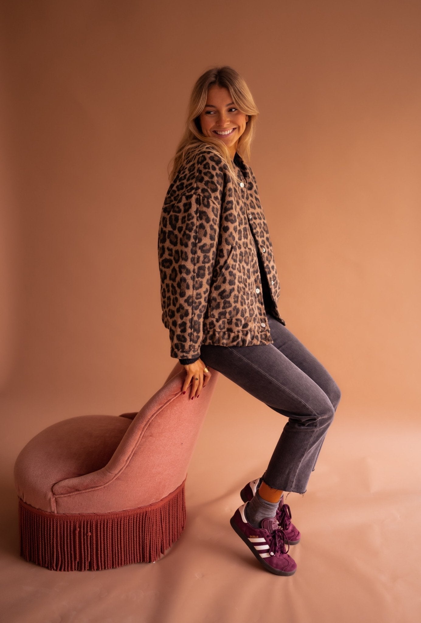 Modiva™ | Trendy jakke med leopardmønster
