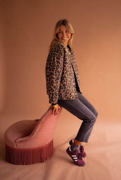 Modiva™ | Trendy jakke med leopardmønster